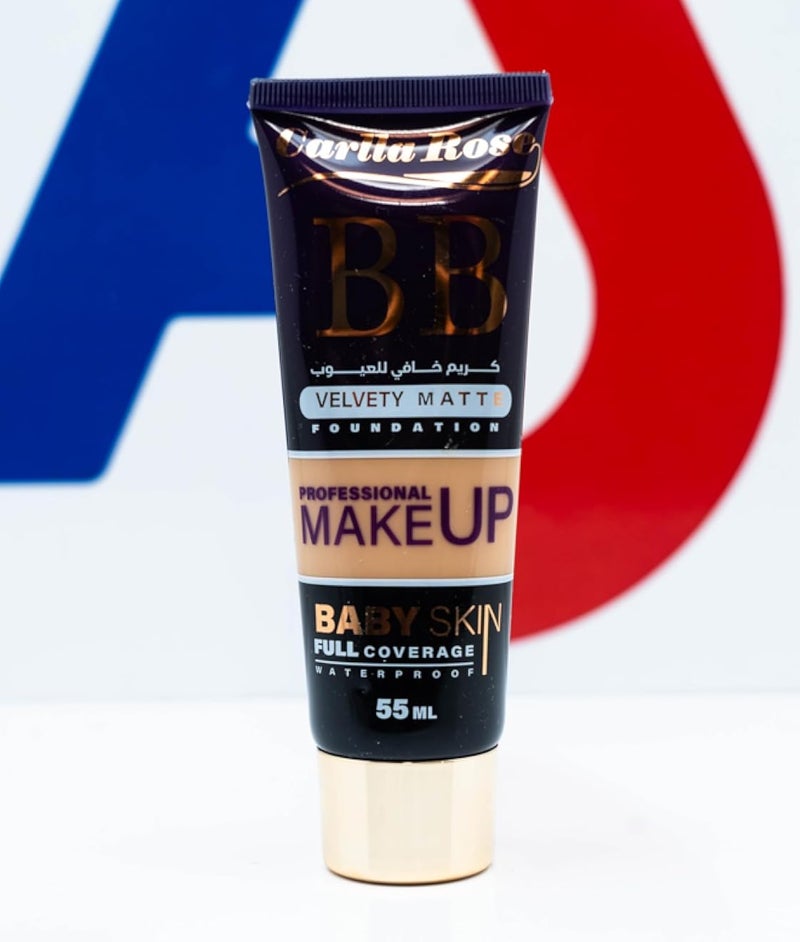 مويرا كريم أساس BB، مخملي مطفي، تغطية كاملة، مقاوم للماء، 55 مل، رقم 86