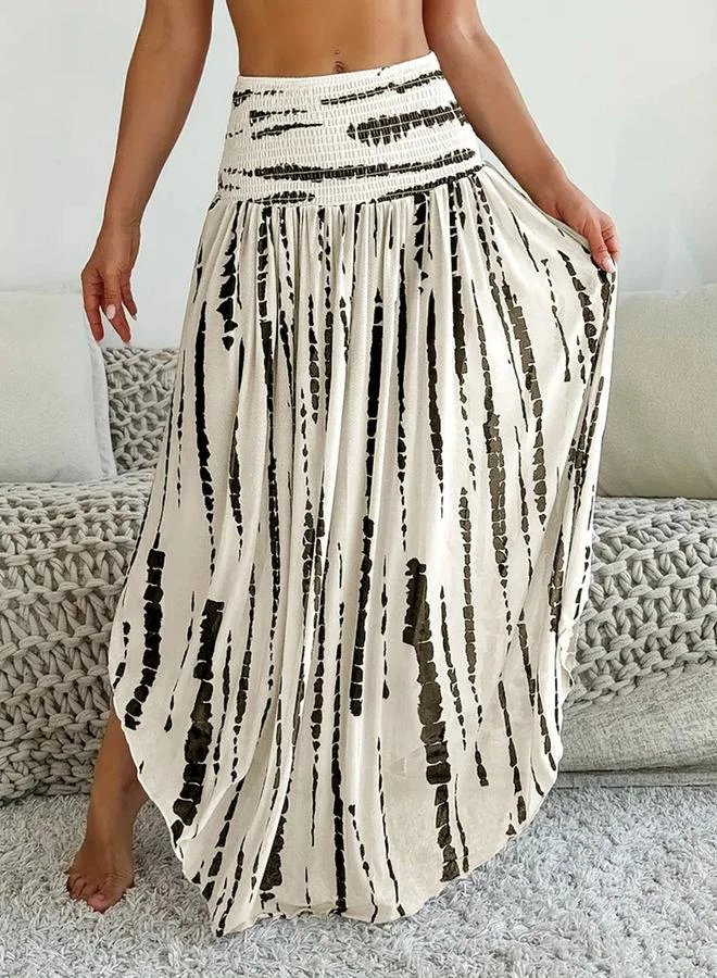 Take Two Women A-Line Printed Maxi Skirt