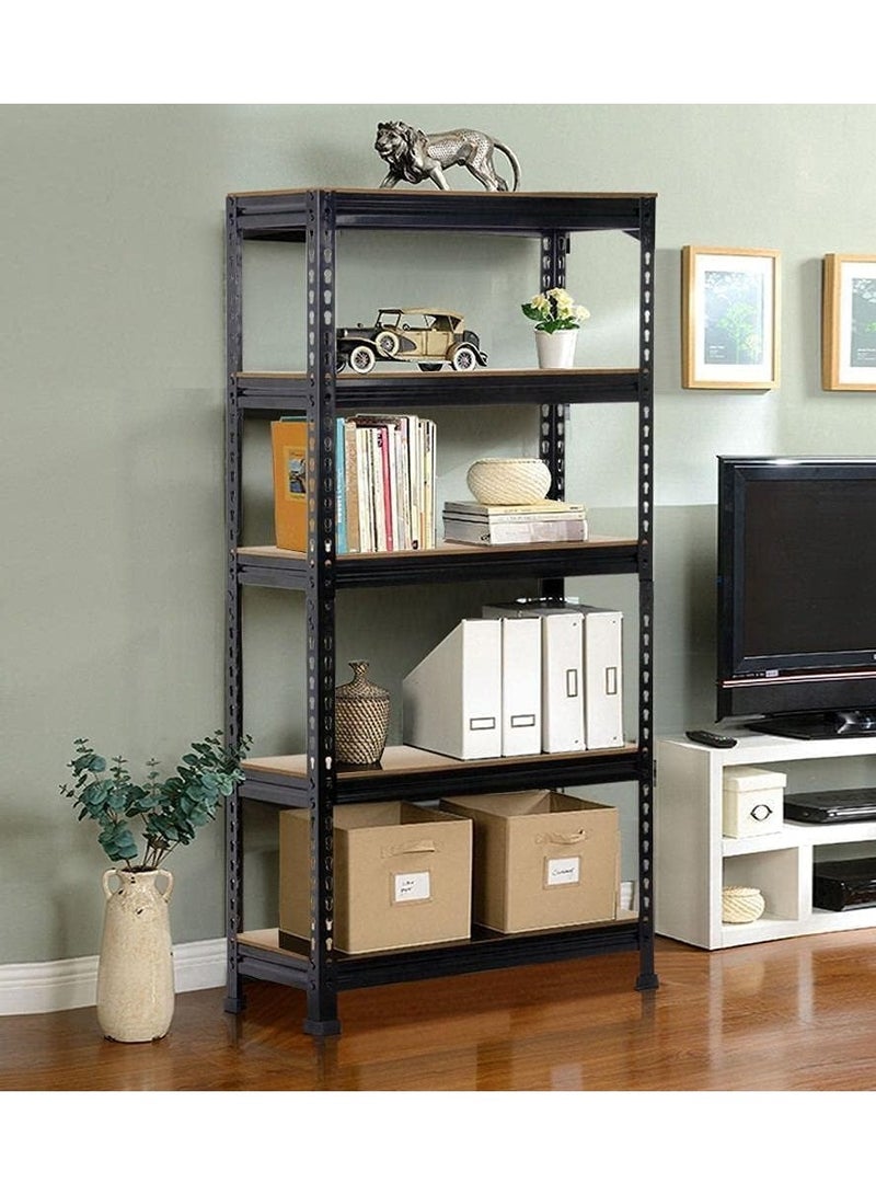 DubaiGallery 5-tier Metal Shelving Unit Adjustable Garage Storage Utility Rack Heavy Duty Shelves Organization Multipurpose Shelf Warehouse Basement Kitchen Living Room pantry  - Image 4