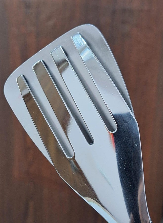 GAFFEL 1 Pc Stainless Steel Salad Serving Clip 23.5cm | Spoon Fork Tong | Multipurpose Serving Tong | Kitchen Tong | BBQ Tong | Dishwasher Safe - Image 3