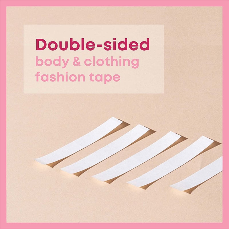 Golden Bird Golden bird 36 Pcs Double Sided Tape for Fashion, Clothing and Body | All Day Strength Tape Adhesive and Gentle on Skin and Fabrics | Transparent Clear Color for All Skin Shades  - Image 2