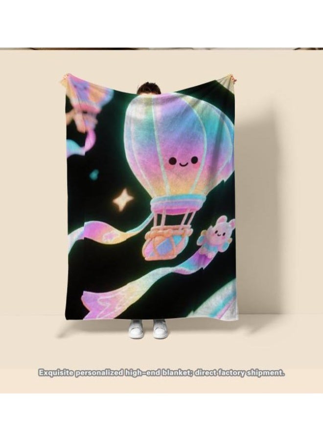 عام بطانية رقيقة من الفانيلا الكرتونية للأطفال والرضع (دافئة ومريحة، ومناسبة للنوم والألعاب) 70 سم * 100 سم - Image 3