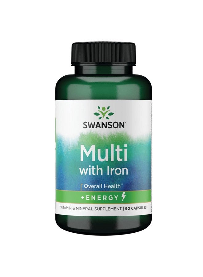 Swanson Active One Multivitamin with Iron 90 Capsules - Image 1