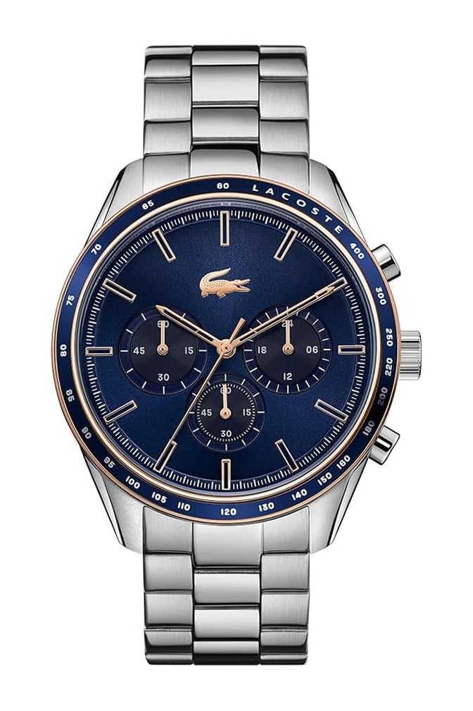 لاكوست ساعة يد كوارتز بعرض أنالوج بعقارب مع سوار من الفولاذ المقاوم للصدأ للرجال من لاكوست، موديل 2011081 - Image 1