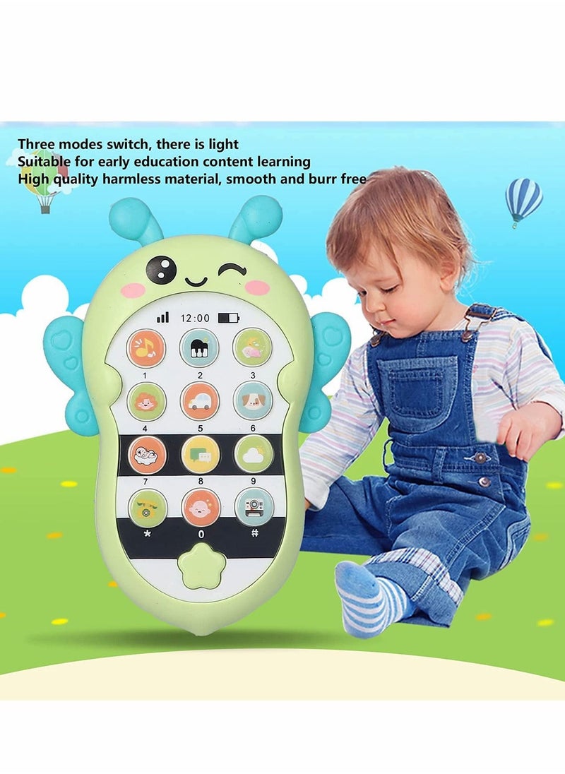 Y&D - Baby Cell Phone Toys, Multi-function Mode Children's Early Education Music Mobile Phone, Teething Toy for Babies, Enlightenment Simulation with Light and Sound - Image 1