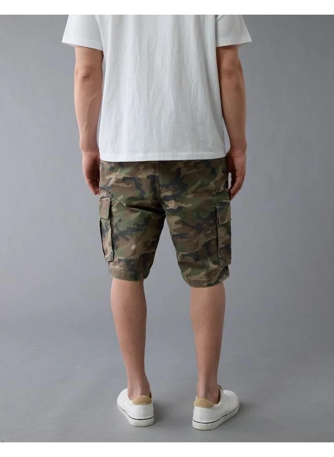American Eagle AE Flex 12" Lived-In Camo Cargo Short