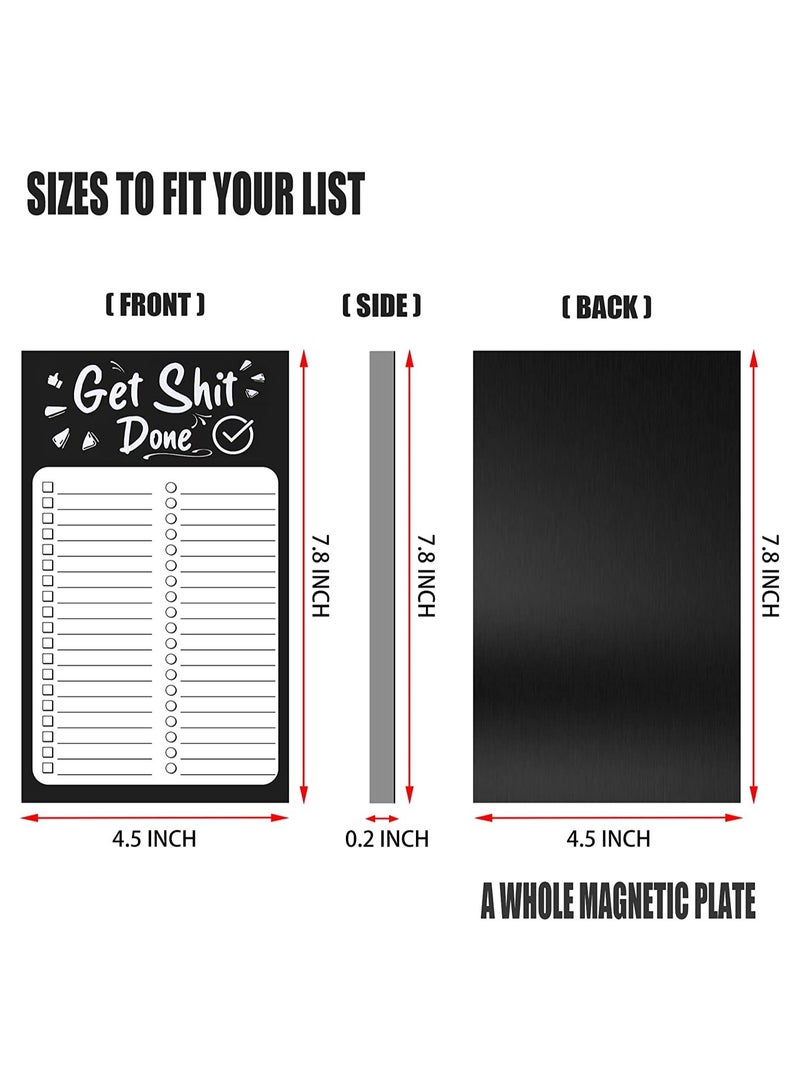Y&D SYOSI Full Back Magnetic Fridge Notepads, for Grocery List, Shopping To-Do Reminders, Recipes, Memo Pad and Scratch with 50 Sheets Per Pad, 3 Pcs  - Image 2