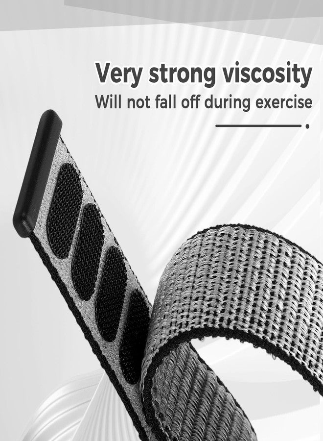 Acortjl 2PCS Nylon Watch Band Compatible with Samsung Galaxy Fit 3, Soft Breathable Adjustable Sport Nylon Loop Replacement Wristbands for Galaxy Fit3 SM-R390 Watch for Women Men - Image 2