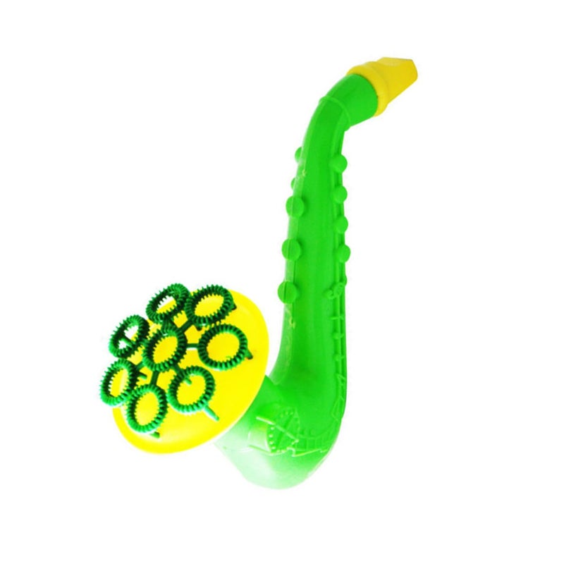 Portable Bubble Blower Machine with 6 Horns for Outdoor Kids Party Supplies Random Pattern - Image 2