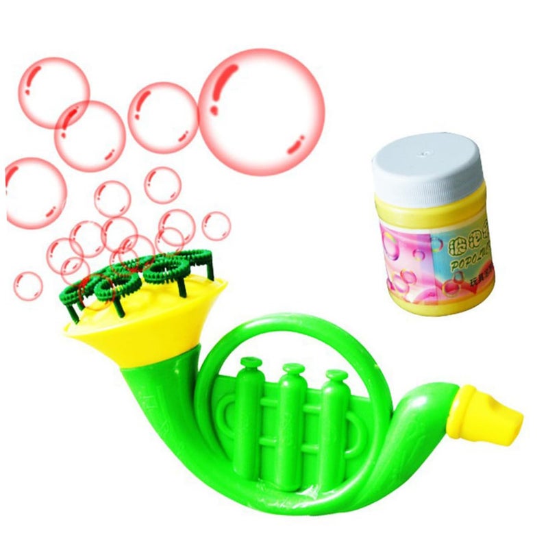 Portable Bubble Blower Machine with 6 Horns for Outdoor Kids Party Supplies Random Pattern - Image 3