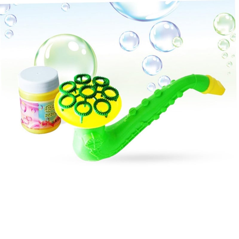 Portable Bubble Blower Machine with 6 Horns for Outdoor Kids Party Supplies Random Pattern - Image 5