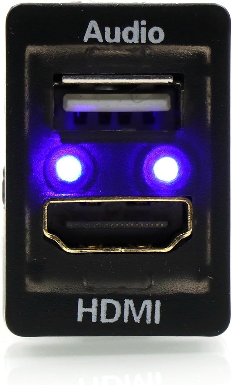 Timloon HDMI Socket Mount Cable +USB Audio Input Use for Toyota - Image 4