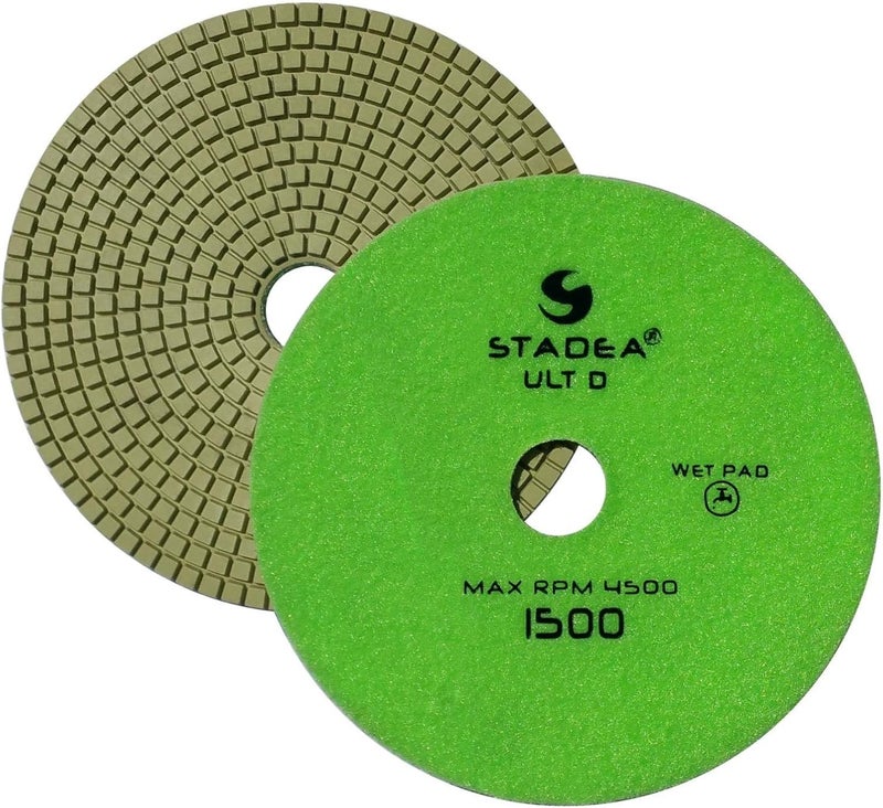 Stadea PPW166X Granite Polishing Pads 7 Diamond Pads Set For Granite Quartz Stones Polish - Image 2