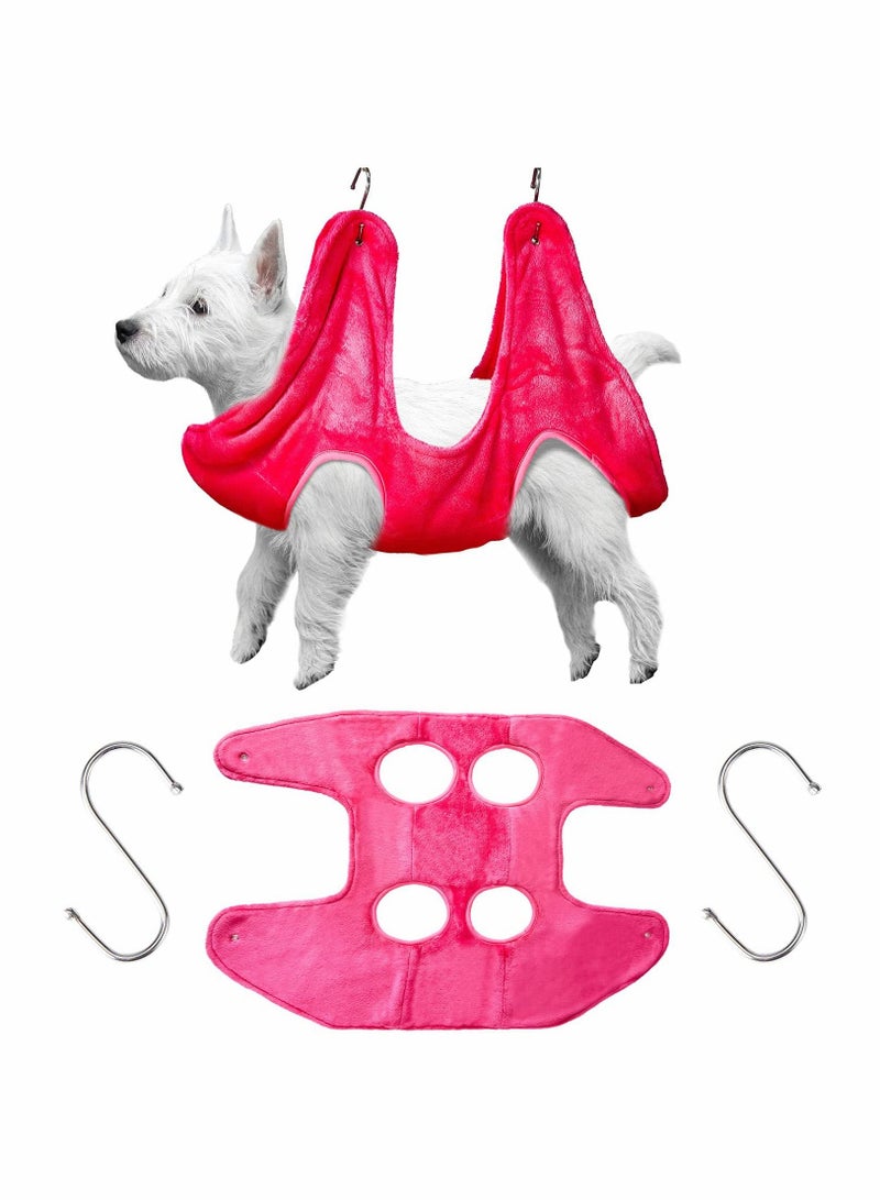 Y&D Hanging Hammock Soft Breathable Pet Cage Hammock, Dog Grooming Harness, Restraint Bag, Multifunctional Cat Bath Towel for Trimming Nail, Bathing, Washing - Image 1
