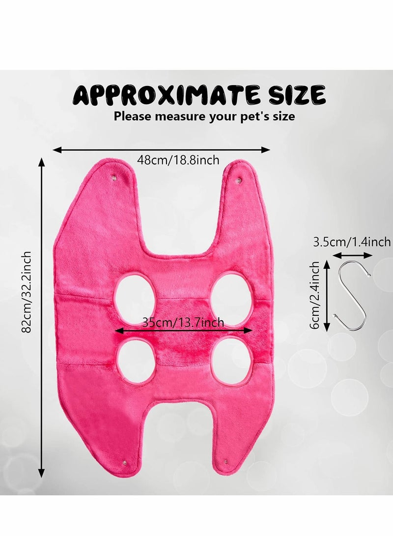 Y&D Hanging Hammock Soft Breathable Pet Cage Hammock, Dog Grooming Harness, Restraint Bag, Multifunctional Cat Bath Towel for Trimming Nail, Bathing, Washing - Image 3