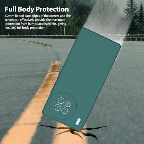 LIRAMARK Silicone Soft Back Cover Case for Vivo X90 5G (Green) - Image 5