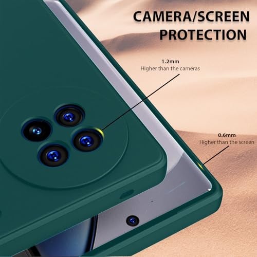LIRAMARK Silicone Soft Back Cover Case for Vivo X90 5G (Green) - Image 3