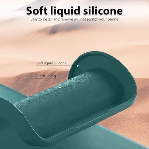 LIRAMARK Silicone Soft Back Cover Case for Vivo X90 5G (Green) - Image 4