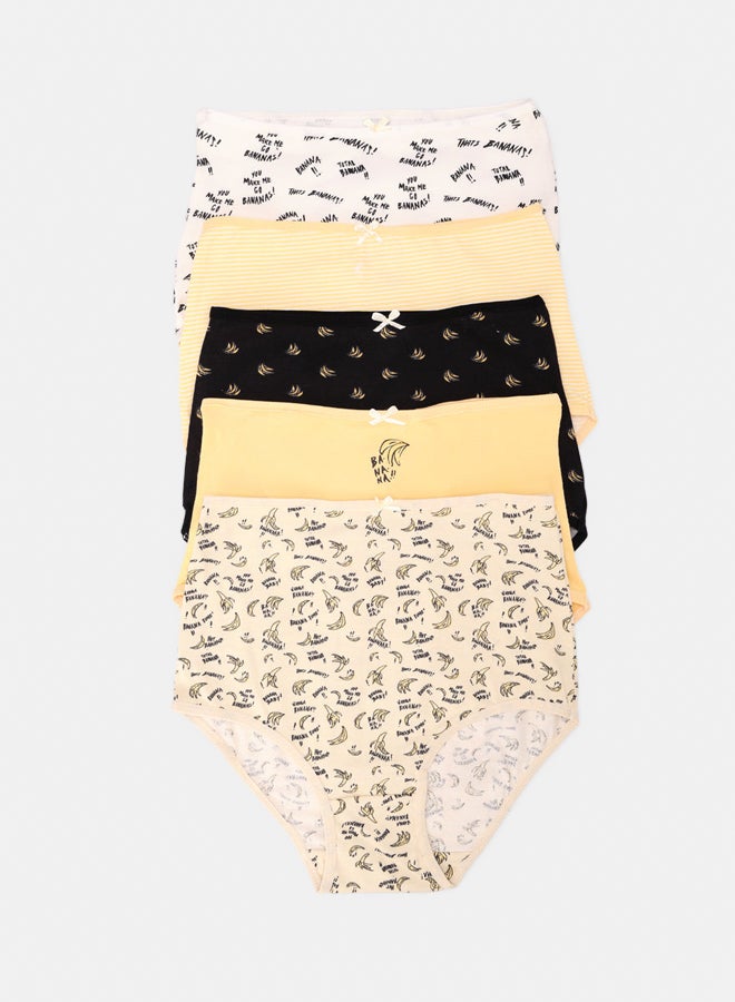 Carina Pack of 5 Colored Full Brief Panties - Image 1