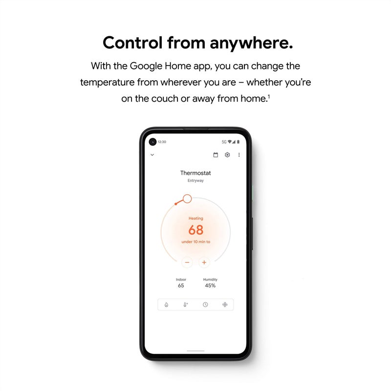 Google Nest Thermostat Trim Kit - Made for the Nest Thermostat - Programmable Wifi Thermostat Accessory - Snow - Image 4