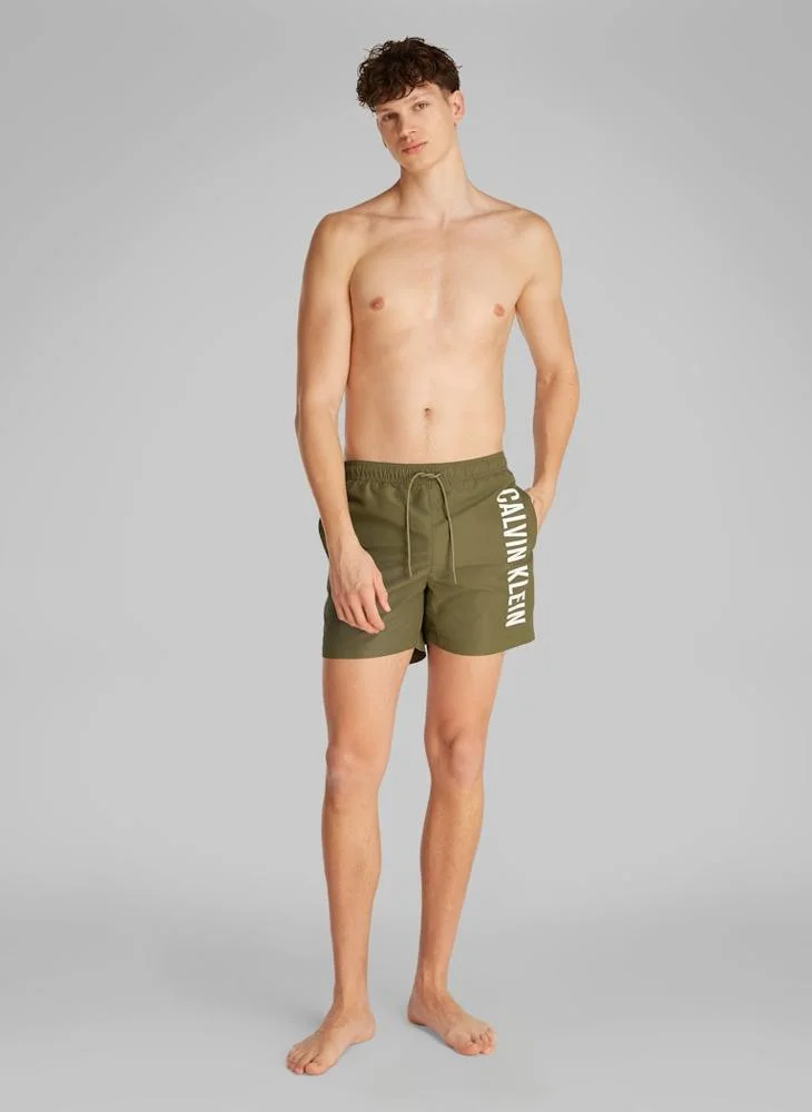 Calvin Klein Jeans Intense Power - Medium Swim Shorts With Drawstring