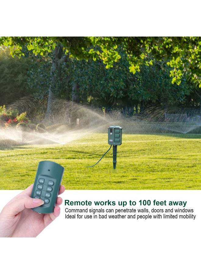 Brightown Outdoor 1625W/13A Power Stake Timer with Remote Control for Christmas Lights Patio Garden - Image 4
