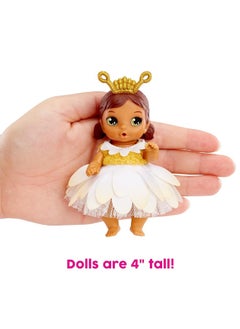 Baby Born Baby Born Surprise Small Dolls Series 7 4" - Unwrap Surprise Collectible Baby Doll with 3 Water Surprises, Garden-Themed Outfit, Color Change Diaper, Mouse Carrying Pouch, Age 3+  - Image 1