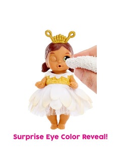 Baby Born Baby Born Surprise Small Dolls Series 7 4" - Unwrap Surprise Collectible Baby Doll with 3 Water Surprises, Garden-Themed Outfit, Color Change Diaper, Mouse Carrying Pouch, Age 3+  - Image 2