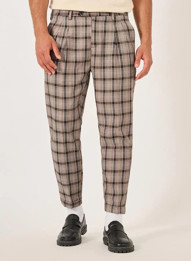 تايك تو Take Two Relaxed Fit Plaid Pants