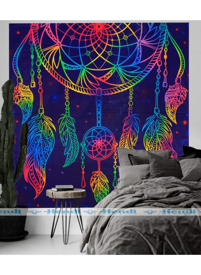 Hendi Mandala Bohemian Mandala Printed Wall Tapestry – Colorful Hippie Art Décor – Lightweight Polyester –  Bedroom, Living Room, Dorm Decoration - Image 2