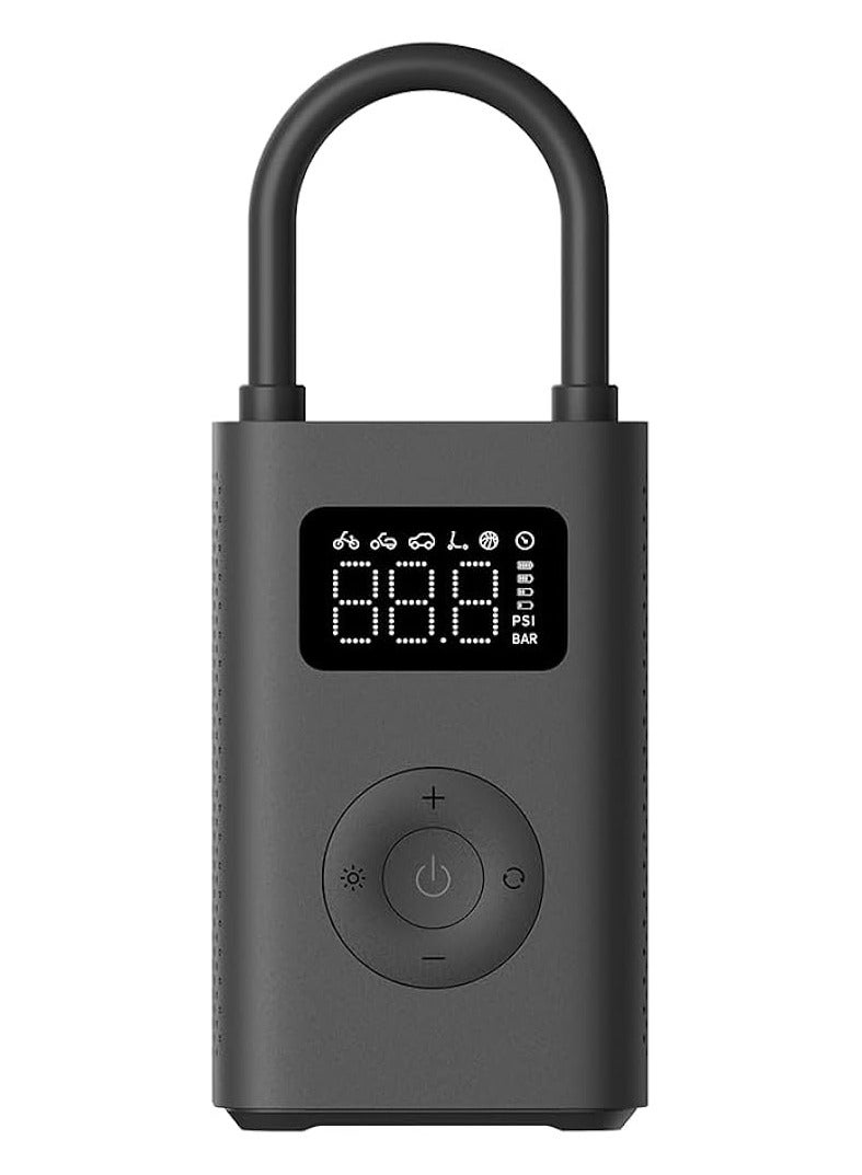Xiaomi Portable Electric Air Compressor 2,Automatic Air Pump,150 PSI Fast Inflation with LCD Dual Screen for Car, Bicycle, Motorcycle, Ball, Bike, Balloon, Black  - Image 1