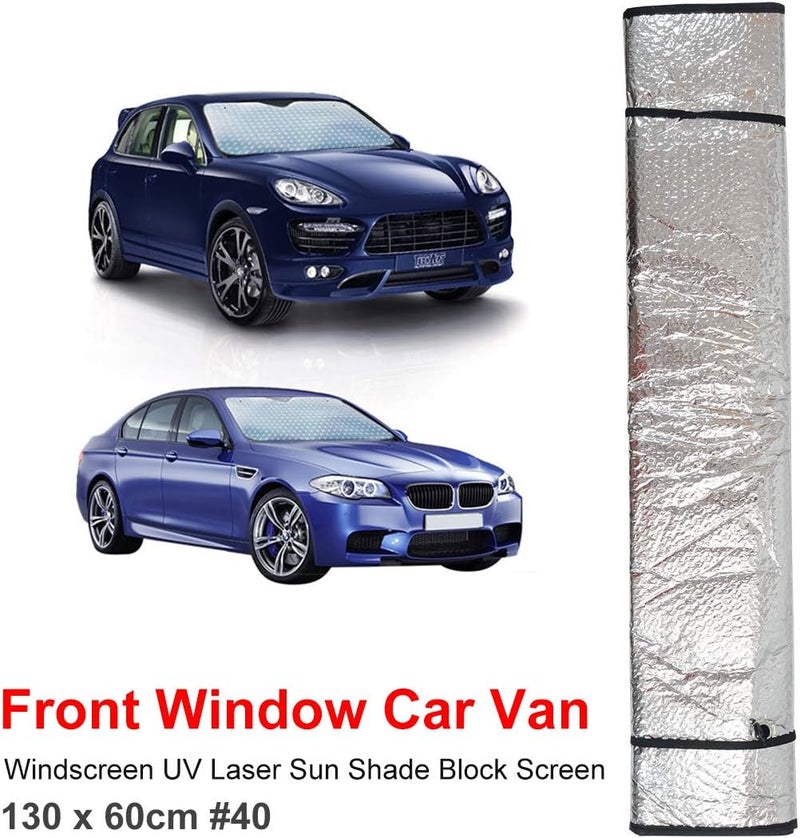 TOTMOX Universal Large Reflective Foldable Car UV Laser Sun Shade - 130x60cm - Image 4