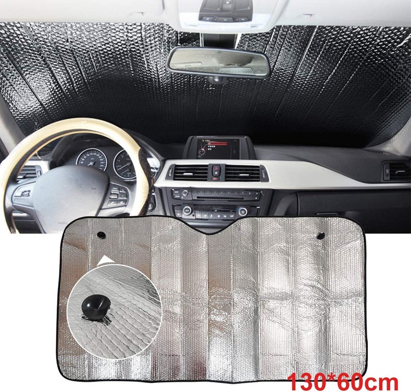 TOTMOX Universal Large Reflective Foldable Car UV Laser Sun Shade - 130x60cm - Image 5