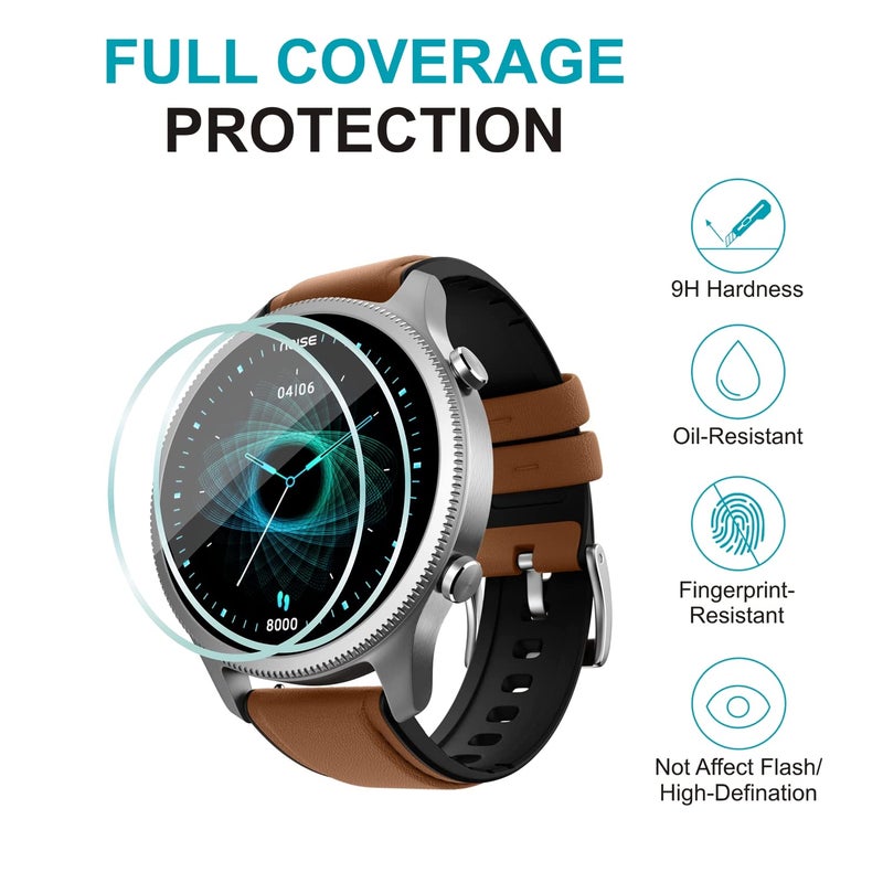 Wisely |Pack 3| For Noise NoiseFit Halo Smartwatch Screen Guard Nano Flexible Glass Full Screen Protector for Noise NoiseFit Halo 1.43" (Pack of 3) - Image 2