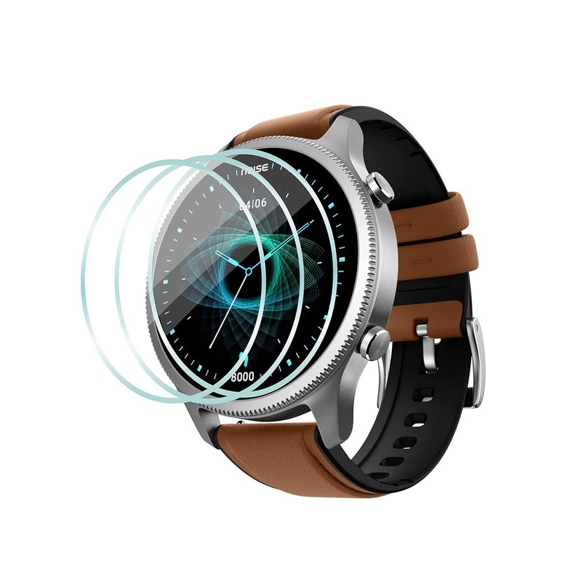 Wisely |Pack 3| For Noise NoiseFit Halo Smartwatch Screen Guard Nano Flexible Glass Full Screen Protector for Noise NoiseFit Halo 1.43" (Pack of 3) - Image 1