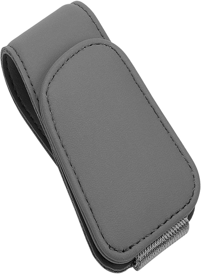 GGOOT Sunglass Holder For Car | Car Glasses Holder Universal,Universal Sunglass Holder For Car Leather Eyeglasses Hanger And Ticket Card Clip Eyeglasses Mount For Car Accessories  - Image 1