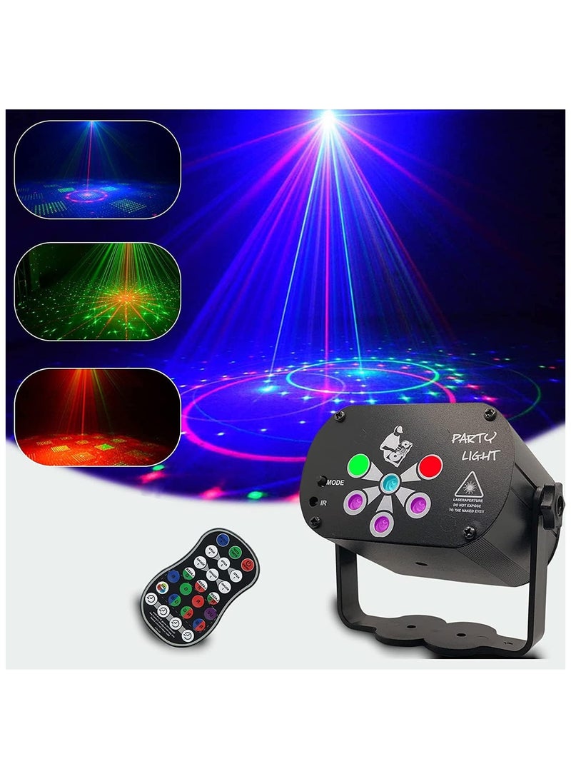 General Upgraded Party Light Disco Laser Light Projector 6 Eyes Sound Activated Strobe Light with Remote Controller and UV for Indoor Parties Kids Gifts  - Image 1