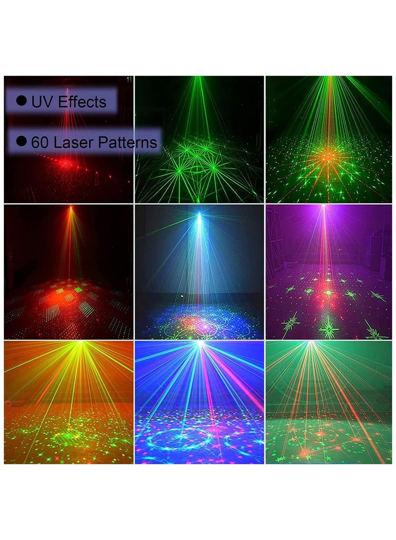 General Upgraded Party Light Disco Laser Light Projector 6 Eyes Sound Activated Strobe Light with Remote Controller and UV for Indoor Parties Kids Gifts  - Image 2