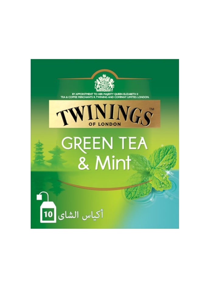 Twinings Green Tea And Mint 10 Teabags (20g)  - Image 2