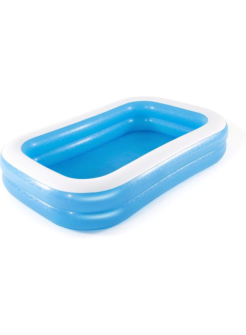 Bestway Family Swimming Pool, rectangular family pool, two-tier inflatable, measuring 262 x 175 x 51 cm - Image 2