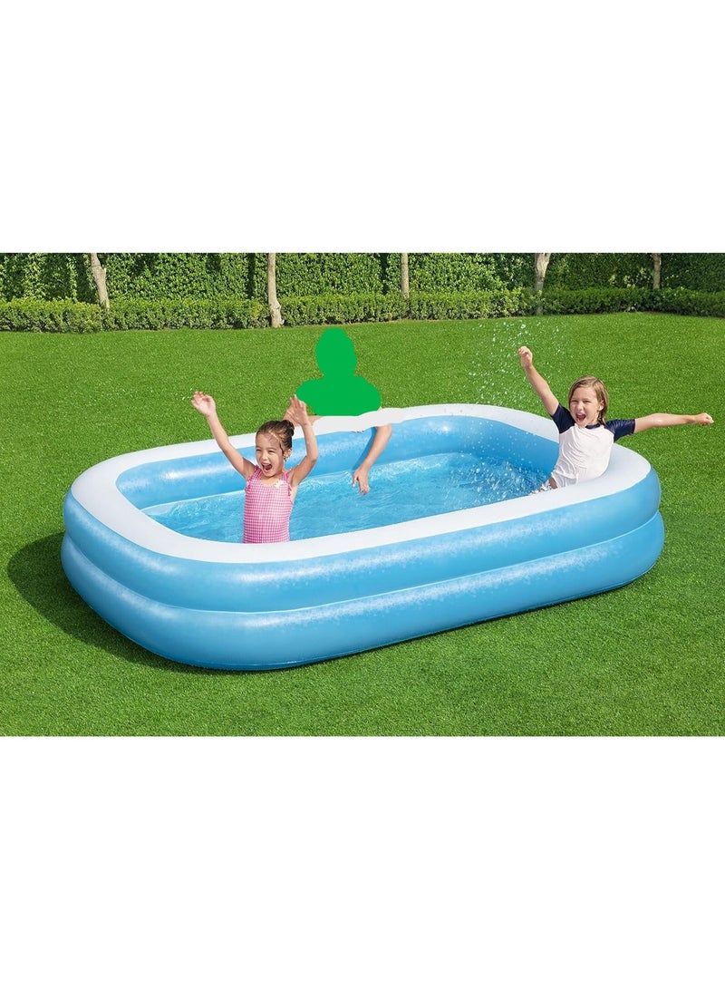 Bestway Family Swimming Pool, rectangular family pool, two-tier inflatable, measuring 262 x 175 x 51 cm - Image 5
