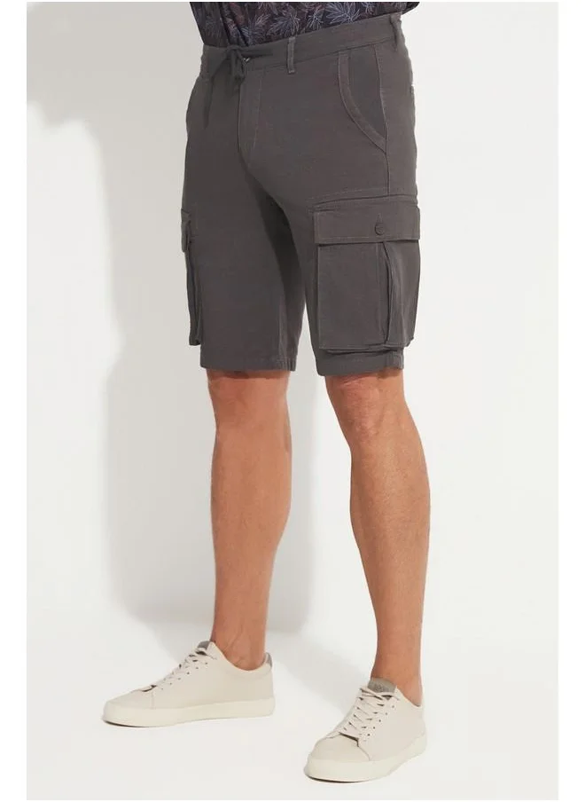 جون June Men Cargo Pocket Short Anthracite