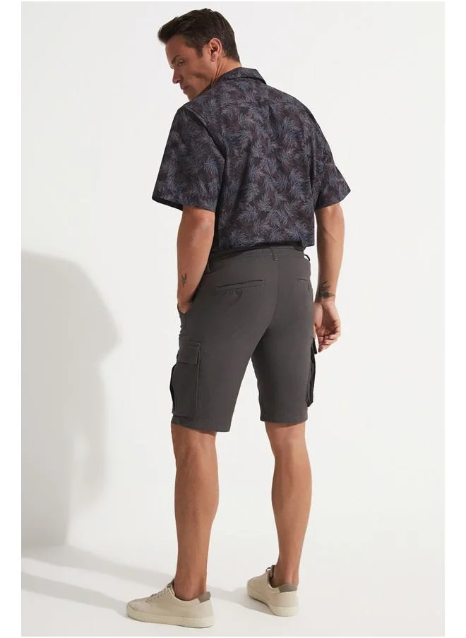 جون June Men Cargo Pocket Short Anthracite