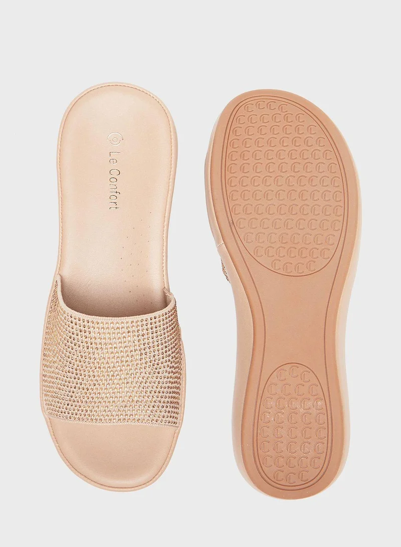 Le Confort One Strap Wedge Sandals
