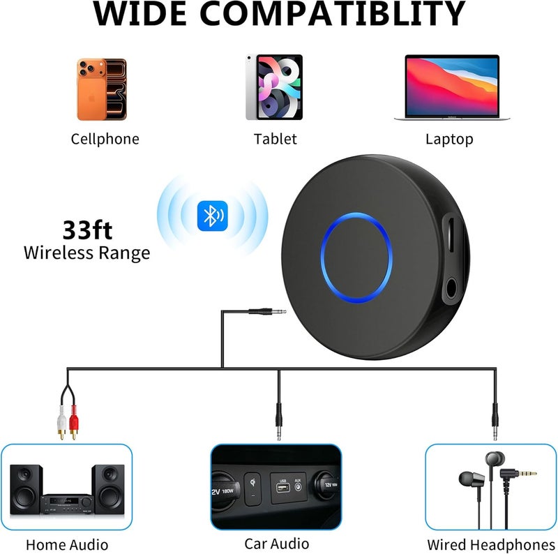 SONRU Bluetooth 4.1 Receiver - Mini Wireless Audio Adapter for 3.5mm Devices - Image 4