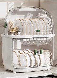Beauenty Home Kitchen Utensil Drain Storage Box with Drain Rack 37.8*28.3*44.3CM  - Image 2