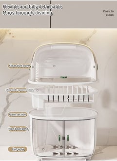 Beauenty Home Kitchen Utensil Drain Storage Box with Drain Rack 37.8*28.3*44.3CM  - Image 4