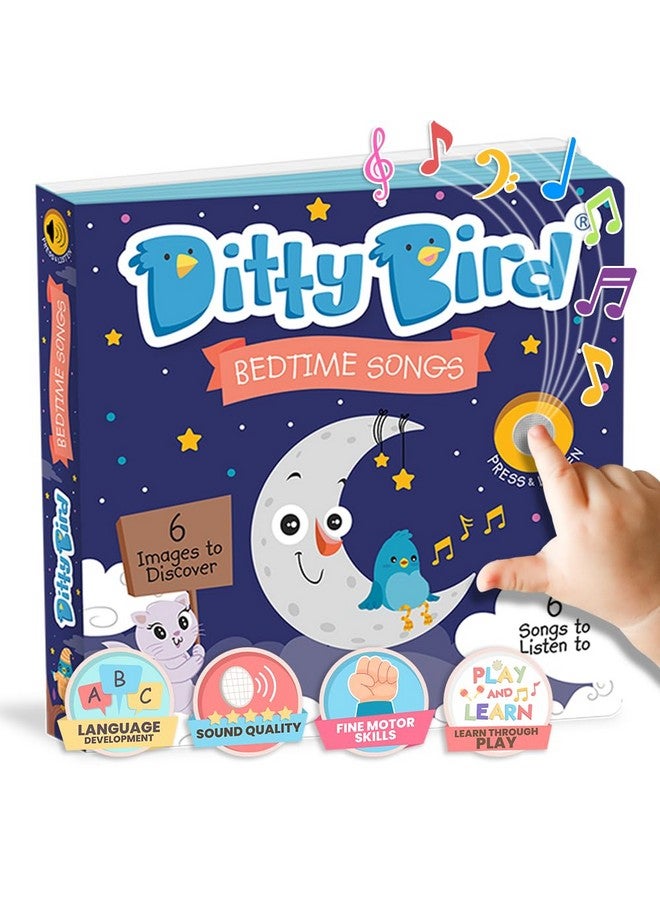 Ditty Bird Musical Books For Toddlers | Bedtime Sound Book | Twinkle Twinkle Little Star Nursery Rhyme Toys | Interactive Toddler Books For 1 Year Old To 3 Year Olds | Sturdy Sing Along Talking Book - Image 1