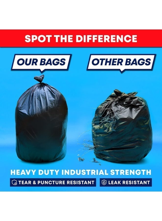 moon-life1 50 large black garbage bags, each with a capacity of 50 gallons, packaged in 50 bags per pack. These garbage bags measure 70 cm × 90 cm and are perfect for use in offices, outdoor areas, gardens, and commercial settings. Additionally, they can be used as an inner liner for trash bins. - Image 5