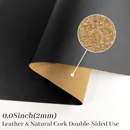 Bloss Black Desk Mat, Leather Desk Pad, Desk Matt for Desktop, Waterproof Desk Pad Mat, Computer Mat for Office Work/Home/Decor/Desk Protector/Cover(31.5 x 15.7 Inches) - Image 2